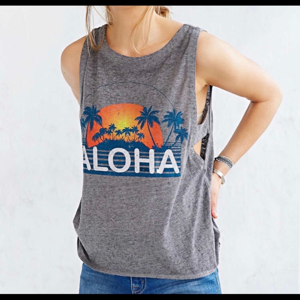 Chaser Brand Aloha muscle tank